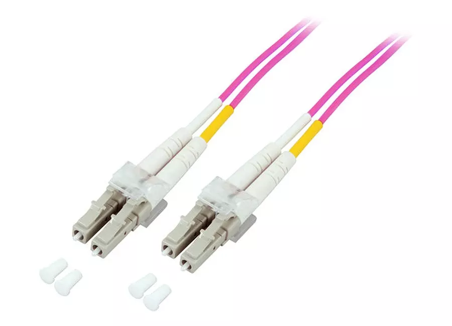 HCS 2m MM LC-LC 50/125µ LSZH Duplex OM4 Fiber Optik Patch Kablo