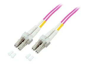HCS 2m MM LC-LC 50/125µ LSZH Duplex OM4 Fiber Optik Patch Kablo