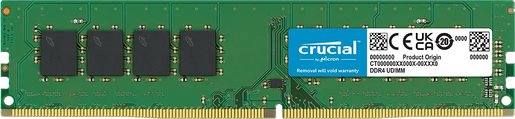 CRUCIAL 16GB DDR4 3200MHZ CL22 PC RAM VALUE CT16G4DFD832A
