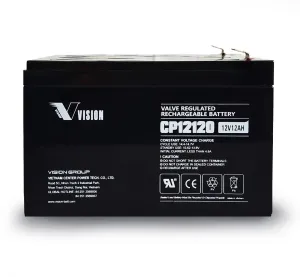 VISION CP12120 12v 9amper Kuru Tip Akü TSE Belgeli 