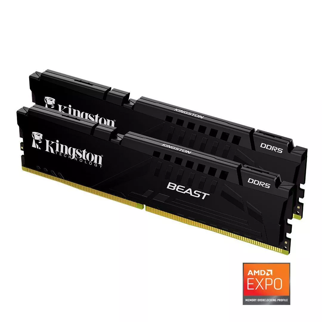 KINGSTON 64GB (2X 32GB) DDR5 6000MHZ CL36 DUAL KIT PC RAM BEAST EXPO KF560C36BBEK2-64TR