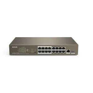 TENDA 16port PoE 150w 10/100 1-SFP Yönetilemez Switch TEF1118P-16-150W