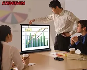 CODEGEN MX-40 81x61 Masaüstü Projeksiyon Perdesi