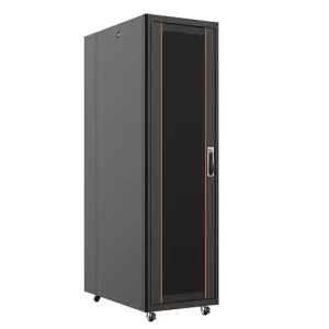 AGER 32U 600x1000mm Dikili Tip Siyah Kabinet Vega AG-VB32U6010S1 Cam Kapak