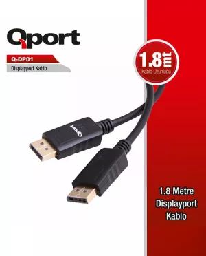 QPORT Q-DP01 Ver.1.2 DISPLAY KABLO 1.8MT