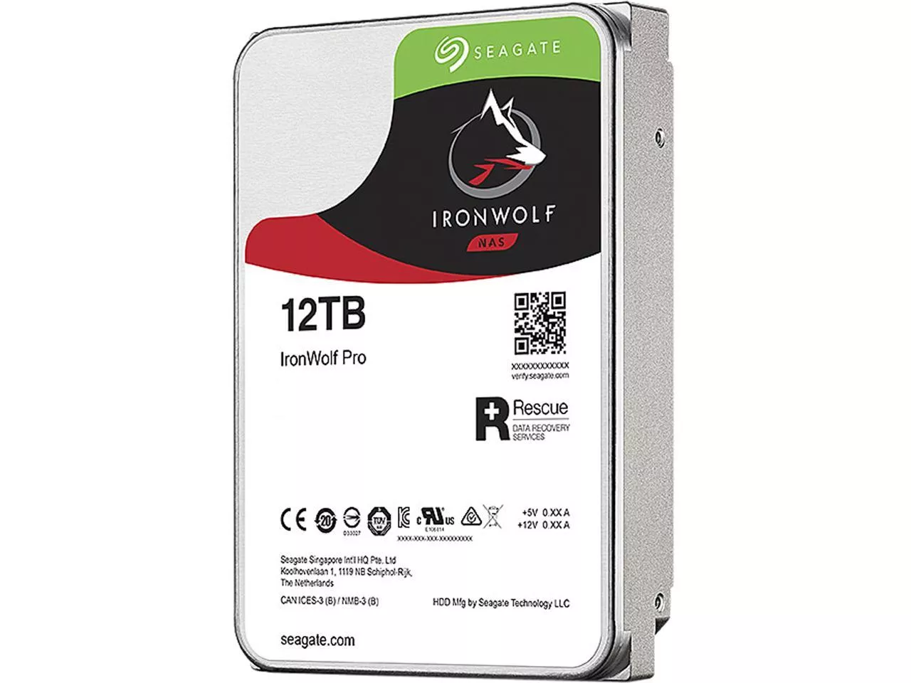 SEAGATE 12TB 3.5" 12TB IRONWOLF PRO ST12000NE0008 7200 RPM 256MB SATA-3 NAS Diski