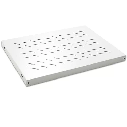 AGER Duvar Tip 19" 1U D250mm için Sabit Beyaz Kabinet Rafı AA-RMR01U25-A-B1
