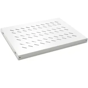 AGER Duvar Tip 19" 1U D250mm için Sabit Beyaz Kabinet Rafı AA-RMR01U25-A-B1