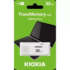 KIOXIA 32GB USB 2.0 Usb Bellek U202 LU202W032GG4 Beyaz
