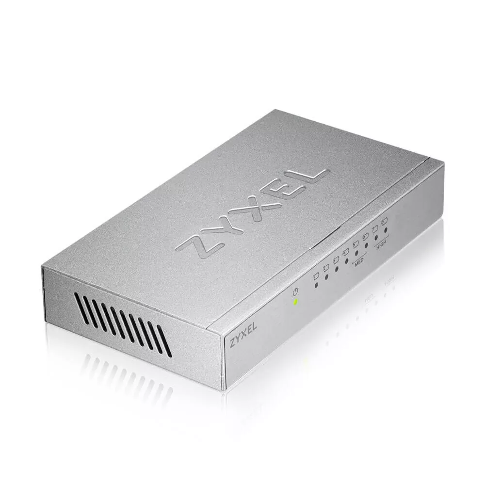 ZyXEL 8port Gigabit Yönetilemez Switch Çelik Kasa GS-108B