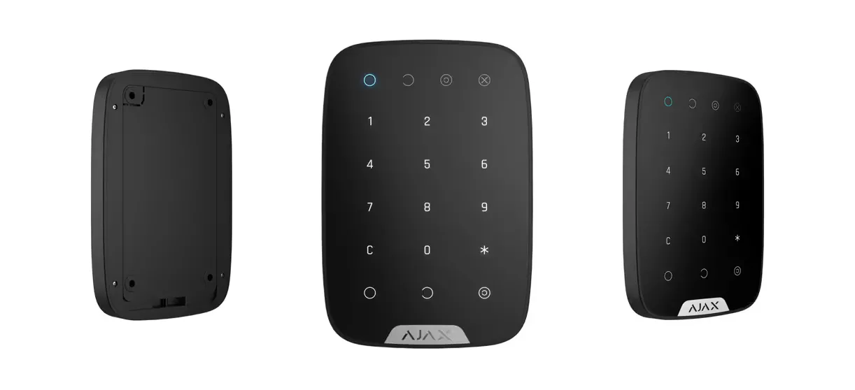 AJAX KeyPad Siyah Jeweller 1700m Kablosuz Dokunmatik Alarm Tuş Takımı