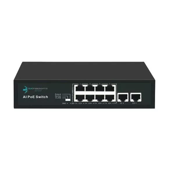 ODS 8port PoE 96w 2-Uplink  10/100 Yönetilemez Switch 08ODS-8P2U
