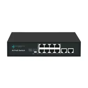ODS 8port PoE 96w 2-Uplink  10/100 Yönetilemez Switch 08ODS-8P2U