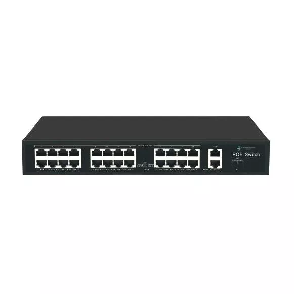 ODS 24port PoE 300w 1-SFP 2-Uplink 10/100 Yönetilemez Switch 08ODS-24P2U1S-300
