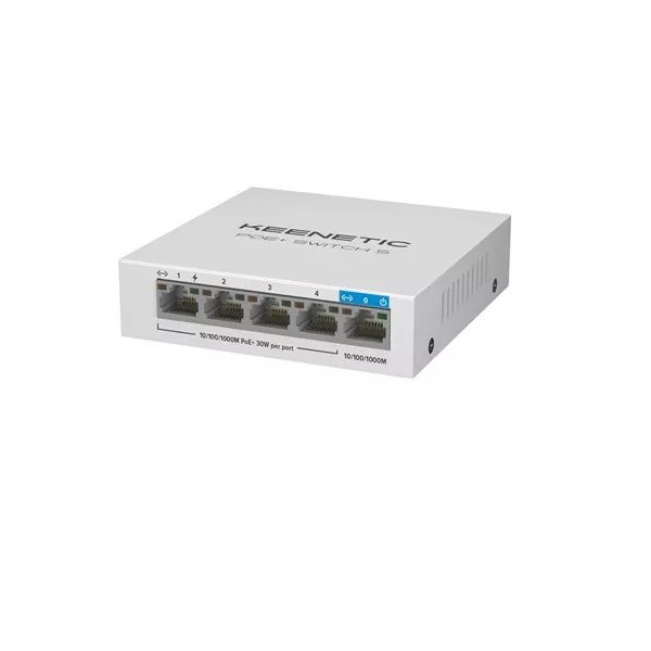KEENETIC 5port-4port PoE 64w Gigabit Yönetilemez Switch KN-4610-01-EU