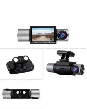 TWOGO GO-XRAY2 Day Night GPS Araç İçi Kamera Geniş Açı Çift Ekran