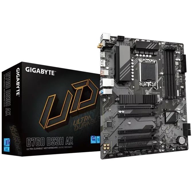 GIGABYTE B760 DS3H AX WIFI6E DDR4 HDMI-DP PCIE 4.0 1700p ATX