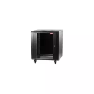 AGER 16U 600x800mm Dikili Tip Siyah Kabinet Agena AG-AN16U6080S1 Cam Kapak