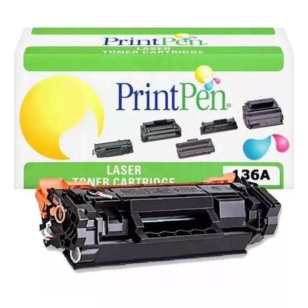 PRINTPEN W1360A (136A) Siyah (chipsiz) Muadil Toner