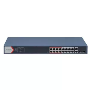 HIKVISION 16port PoE 230w  2-SFP 10/100 Yönetilebilir Switch DS-3E1318P-EI