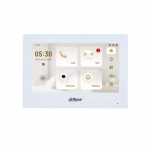 DAHUA 7" Dokunmatik DHI-VTH2621GW-WP Dahili WıFı IP Intercom Monitörü 1024x600 Beyaz