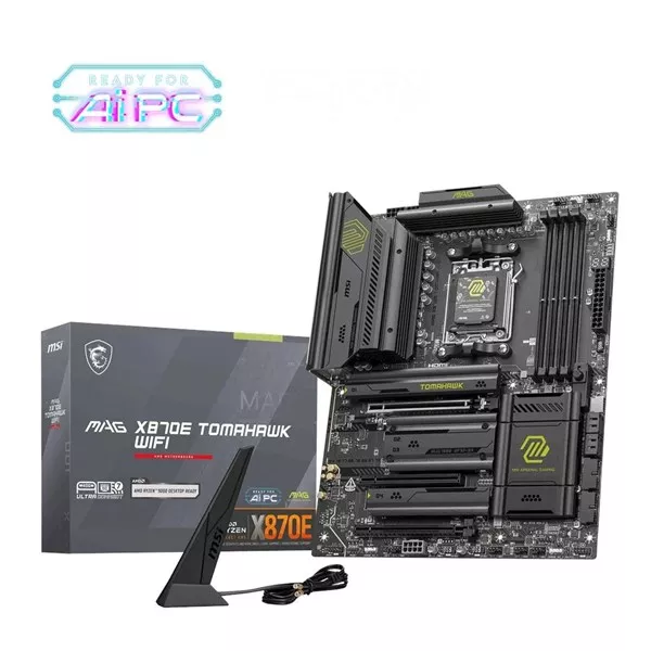 MSI MAG X870E TOMAHAWK DDR5 HDMI DP PCIe 16X v5.0 AM5 ATX