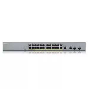 ZyXEL 24port PoE 375w 2-SFP Gigabit Yönetilebilir Switch GS1350-26HP