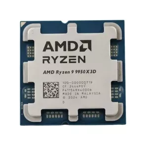 AMD RYZEN 9 9950X3D 144MB 16çekirdekli O/B UHD AM5 170w Kutusuz+Fansız