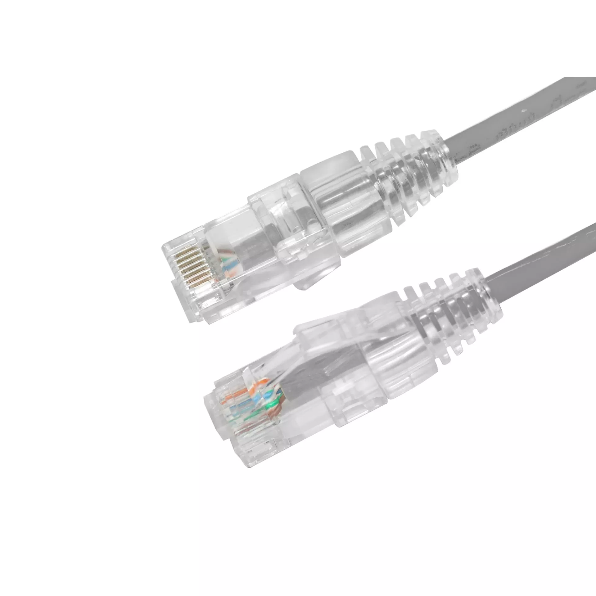 AGER 0.15metre CAT6 Utp Slim AWG28 AC-602-0015 Gri LSZH Patch Kablo (10'lu Paket)