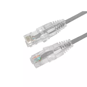 AGER 0.15metre CAT6 Utp Slim AWG28 AC-602-0015 Gri LSZH Patch Kablo (10'lu Paket)