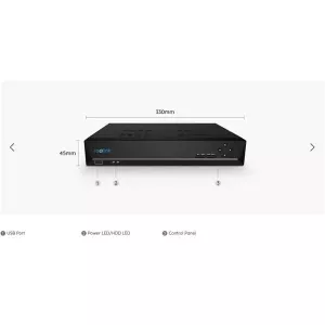 REOLINK 16kanal 16mp 2-diskli PoE NVR Kayıt Cihazı NVS16-410