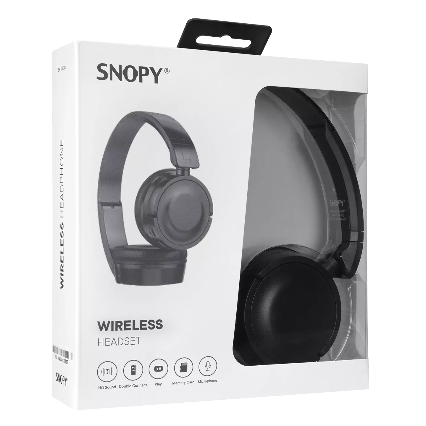 SNOPY SN-XBK33 BATTY TF KART ÖZELLİKLİ Siyah Bluetooth Kulaklık