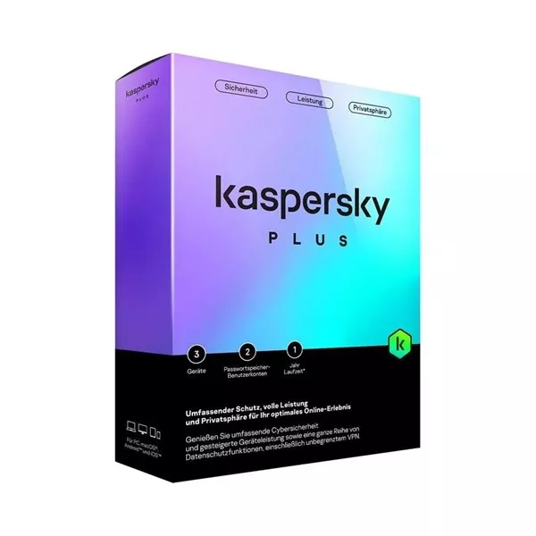 KASPERSKY Plus Trk 1 yıl 3 kullanıcı Antivirüs Programı (Internet Security)