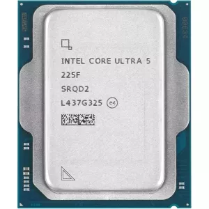 INTEL ULTRA 5 225F 22MB 10çekirdekli VGA YOK 1851p 65w Kutusuz+Fansız