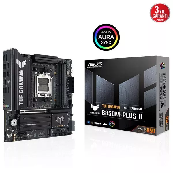 ASUS TUF GAMING B850M-PLUS II DDR5 HDMI DP PCIE 5.0 AM5 ATX
