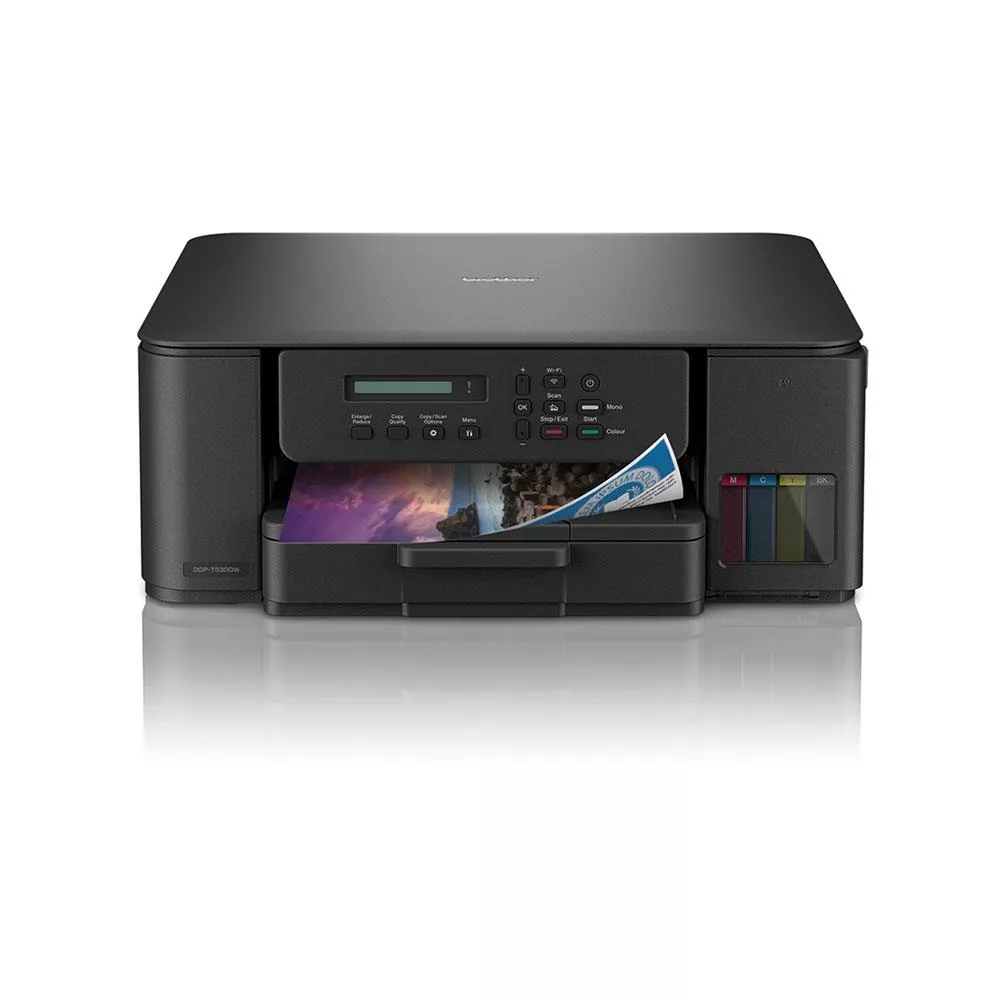 BROTHER A4 Renkli DCP-T530DW Çok Fonksiyonlu Dublex Yazıcı Tarayıcı Fotokopi USB 2.0,Kablosuz Tanklı