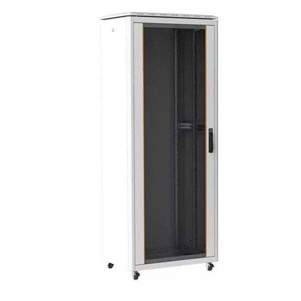 AGER 36U 600x600mm Dikili Tip Beyaz Kabinet Vega Cam Kapak