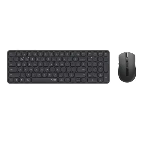 RAPOO 9350S Kablosuz Siyah Klavye - Mouse Set (13389)