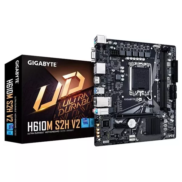 GIGABYTE H610M S2H v2 - DDR5 HDMI DVI DP PCIe 16X v4.0 1700p mATX
