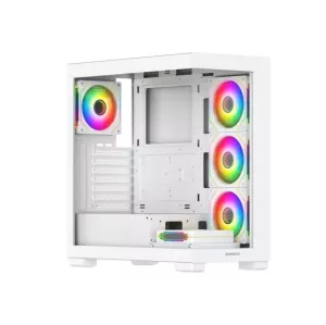 GAMEBOOSTER 750W 80+ BRONZE Seaview A7505W Gaming Mid-Tower PC Kasası Beyaz