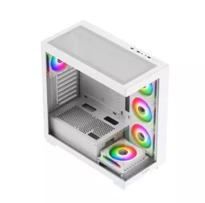 GAMEBOOSTER 750W 80+ BRONZE Seaview A7505W Gaming Mid-Tower PC Kasası Beyaz