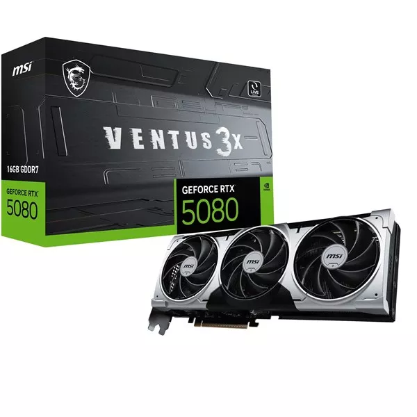 MSI RTX5080 16GB VENTUS 3X PLUS 16G GDDR7 256bit HDMI DP PCIe 5.0