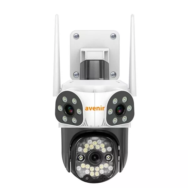 AVENIR 9MP PTZ Speed Dome Wıfı Kablosuz 3-Kameralı IP Kamera AV-S333