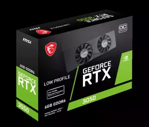 MSI 6GB RTX3050 LP E 6G OC GDDR6 96bit HDMI DP PCIe 4.0 Low Profile