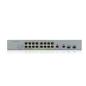 ZyXEL 16port PoE 250w 2-SFP Gigabit Yönetilebilir Switch GS1350-18HP
