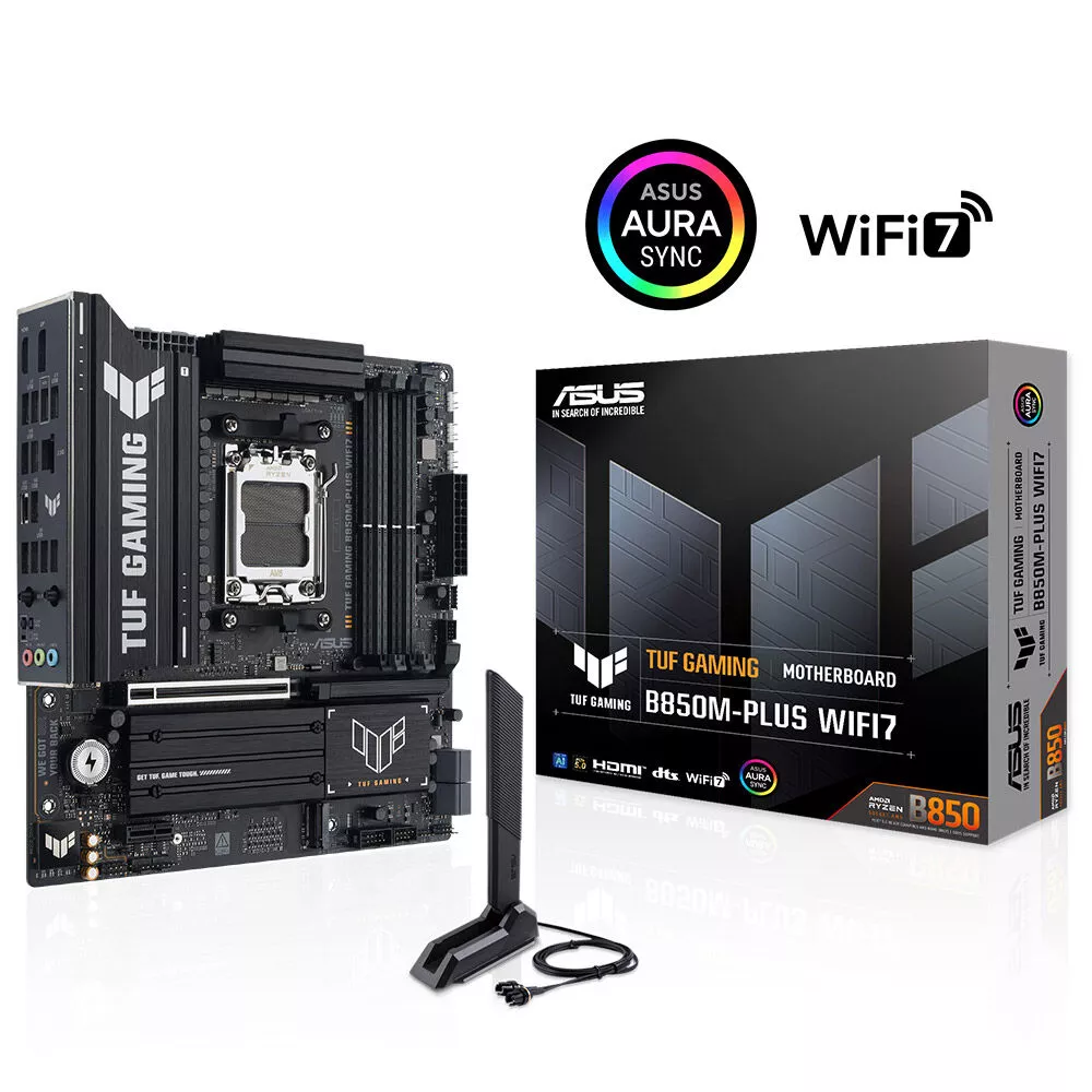 ASUS TUF GAMING B850M-PLUS WIFI7 DDR5 HDMI DP-TYPEC PCIE 5.0 AM5 mATX