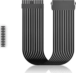 DEEPCOOL EC300-24P-BK 24-Pin ATX Örgülü Güç Kaynağı Uzatma Kablosu (Siyah)