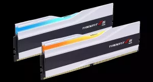 GSKILL 32GB (2X 16GB) DDR5 6000MHZ CL36 DUAL KIT RGB PC RAM TRIDENT Z5 F5-6000J3636F16GX2-TZ5RW BEYAZ