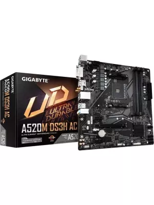 GIGABYTE A520M-DS3H-AC DDR4 HDMI DP PCIE 4.0 AM4 mATX WIFI