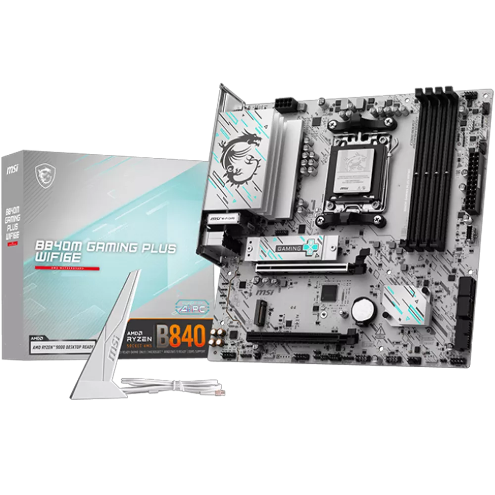 MSI B840M GAMING PLUS WIFI6E DDR5 HDMI PCIE 5.0 AM5 mATX
